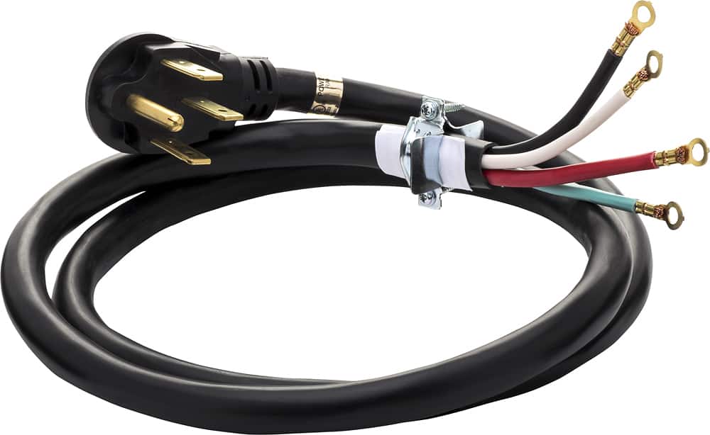 Alt View 11. Smart Choice - 6' 50 Amp 4-Prong Range Cord - black.