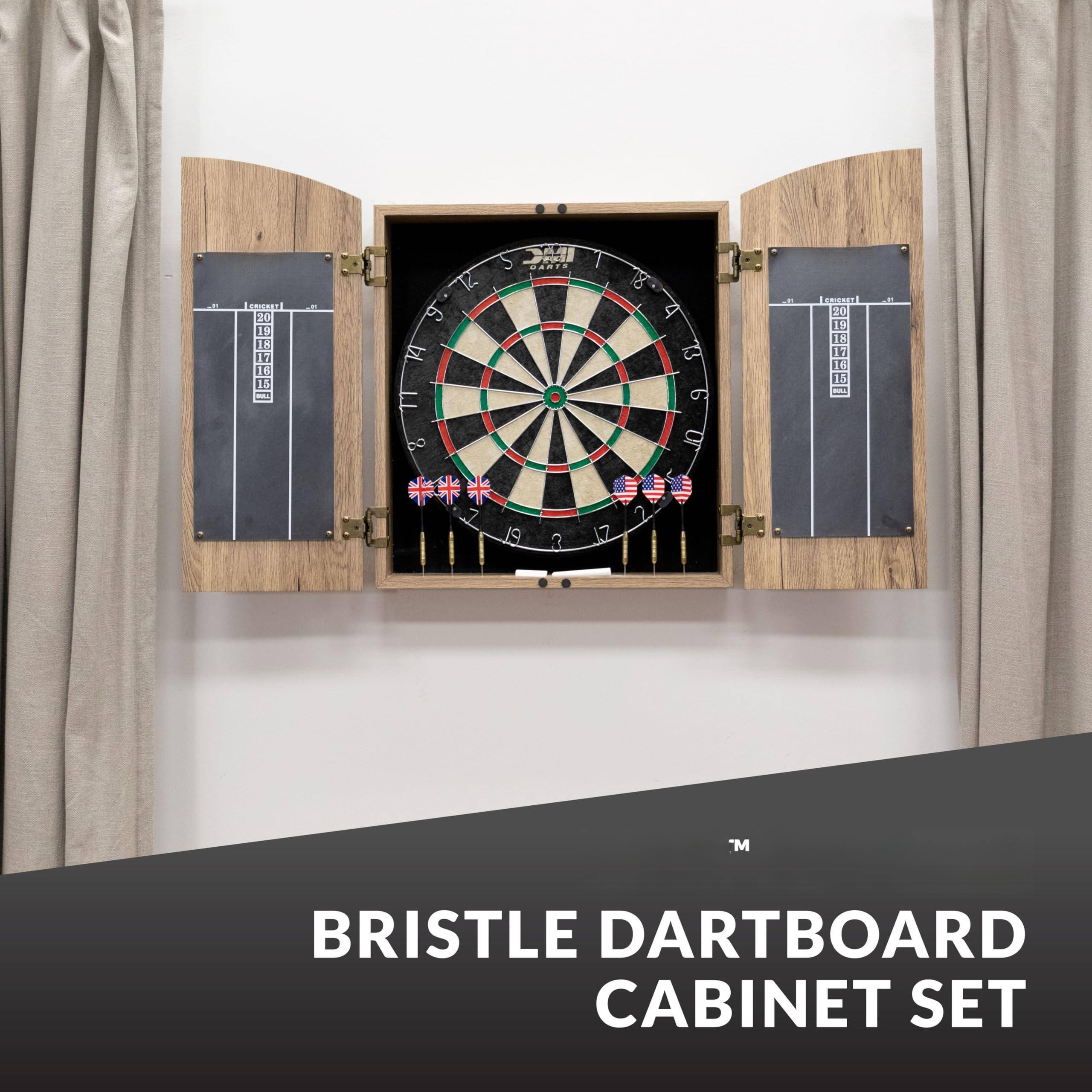 BRISTLE DARTBOARD CABINET SET