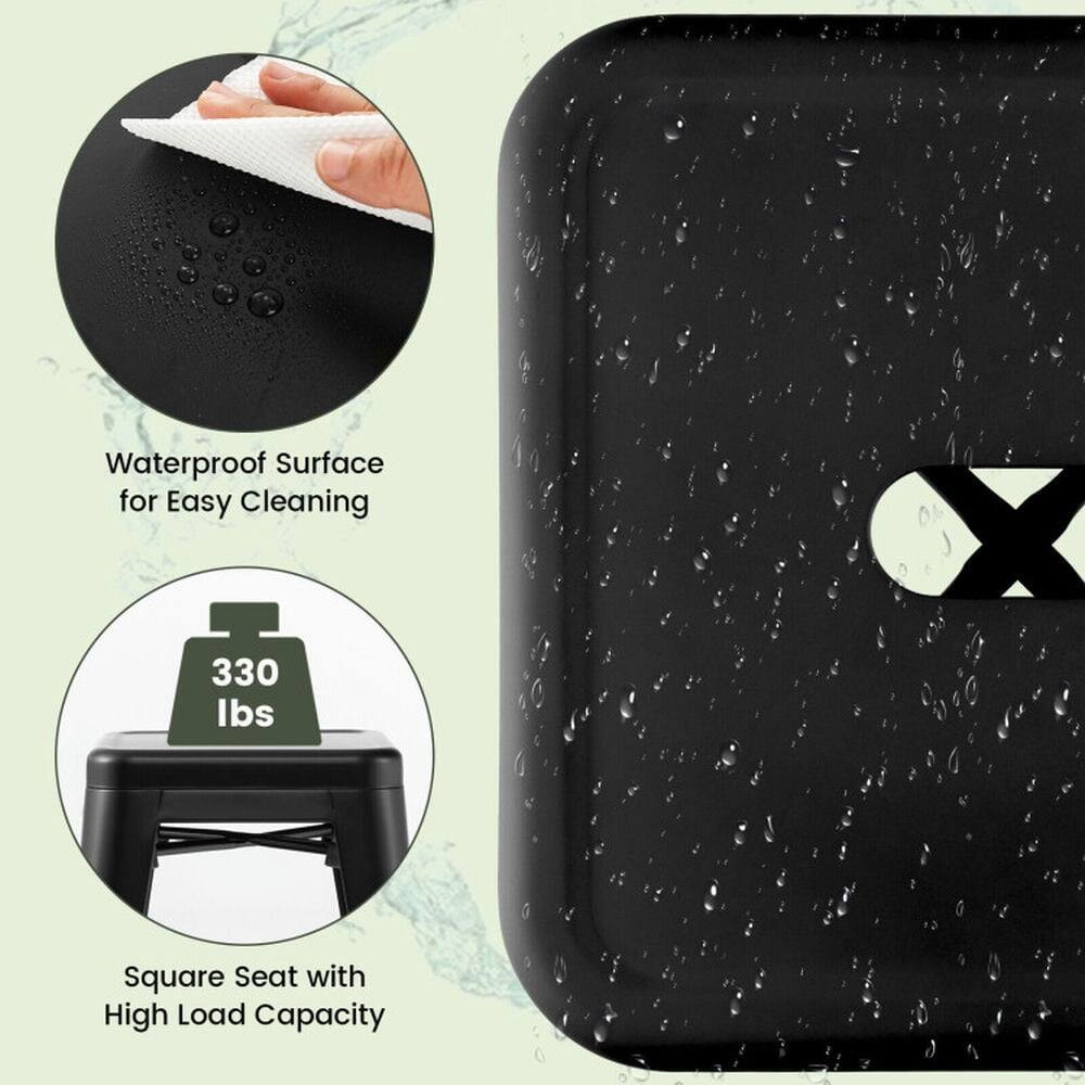 Waterproof Surface for Easy Cleaning  
330 lbs  
Square Seat with High Load Capacity