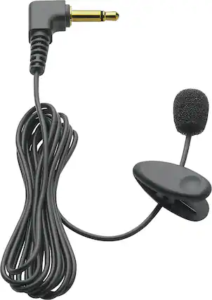 Front. Philips - LFH9173 Clip-on microphone - Black.