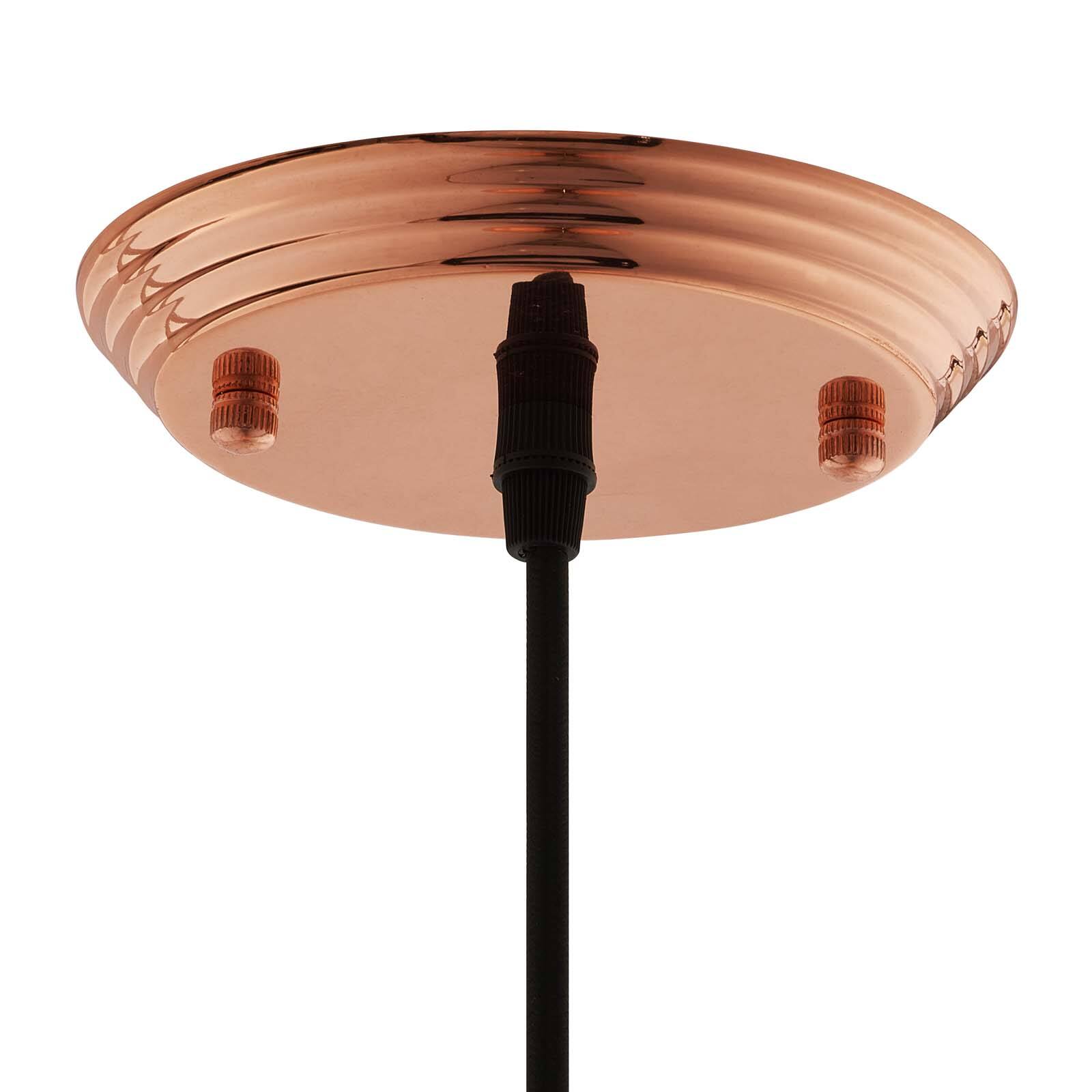 Alt View 1. Modway - Dimple 11" Bell-Shaped Rose Gold Pendant Light by Modway - Rose Gold.