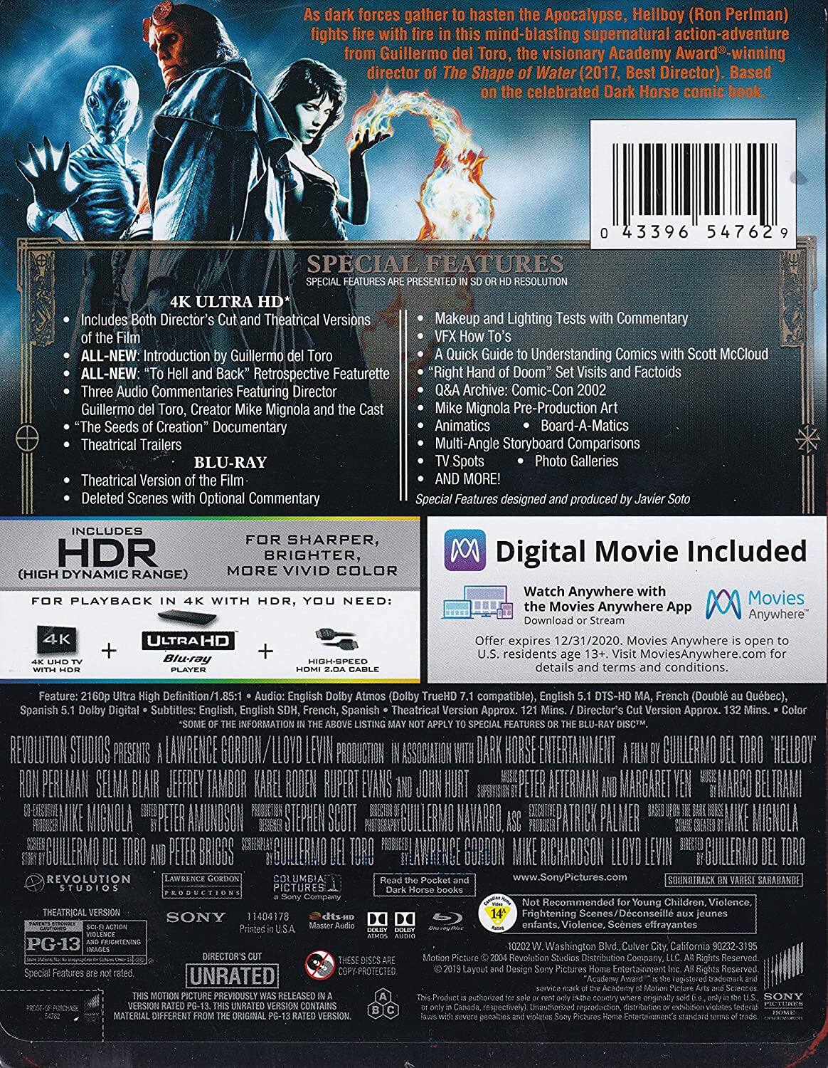 Alt View 1. Steelbook Hellboy (4K / Blu-ray + Digital).