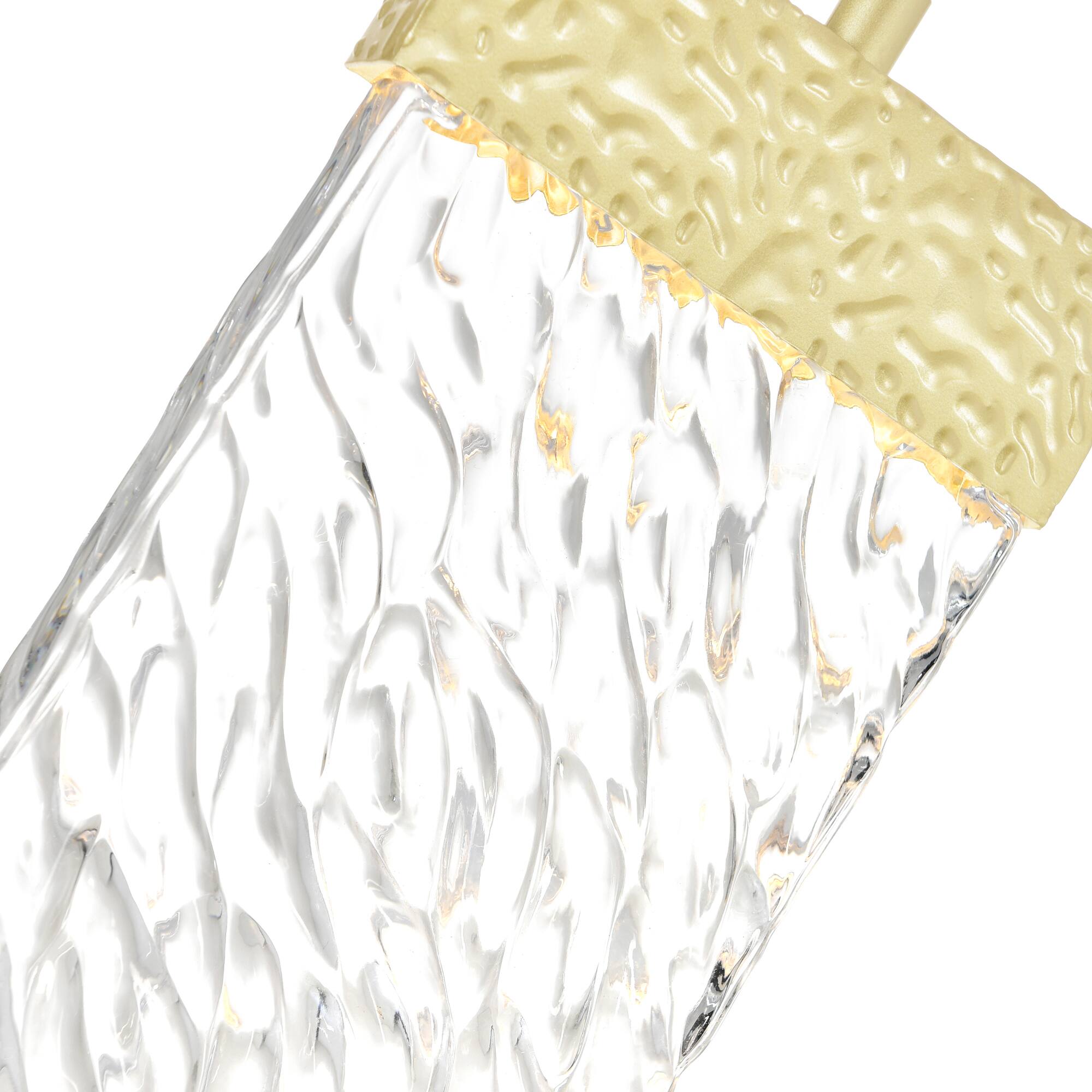 Back. CWI Lighting - Carolina LED Pendant With Gold Leaf Finish - Gold Leaf.