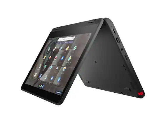 Front. Lenovo - Lenovo 500e Chromebook Gen 3 11.6" Touch Intel Celeron N4500 4GB 32GB Chrome OS - Gray.