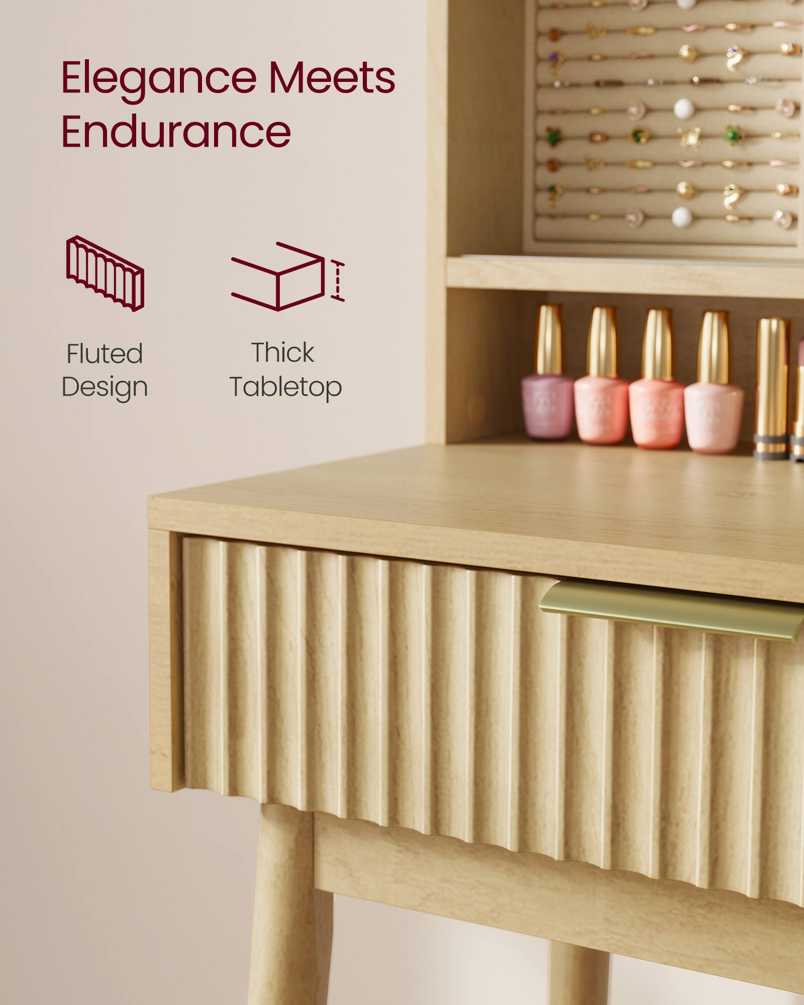 Elegance Meets Endurance

Fluted Design

Thick Tabletop