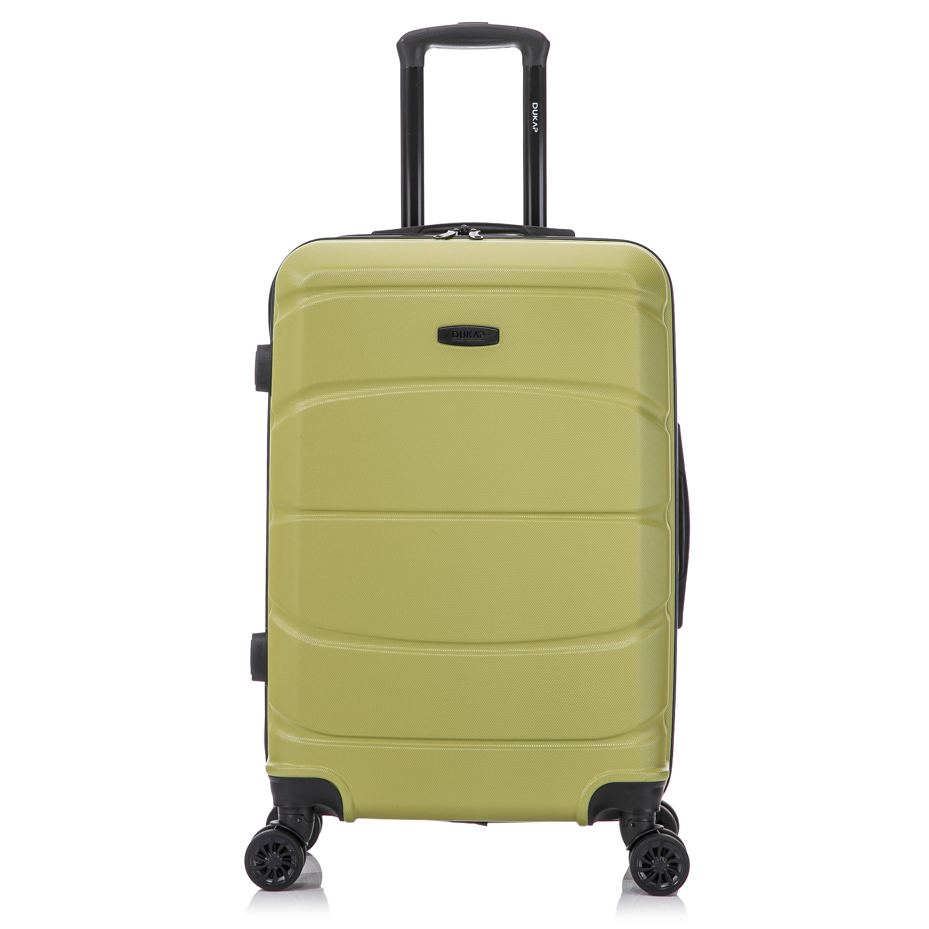 Alt View 3. DUKAP - Sense Lightweight Hardside Spinner Luggage 24" - GREEN.