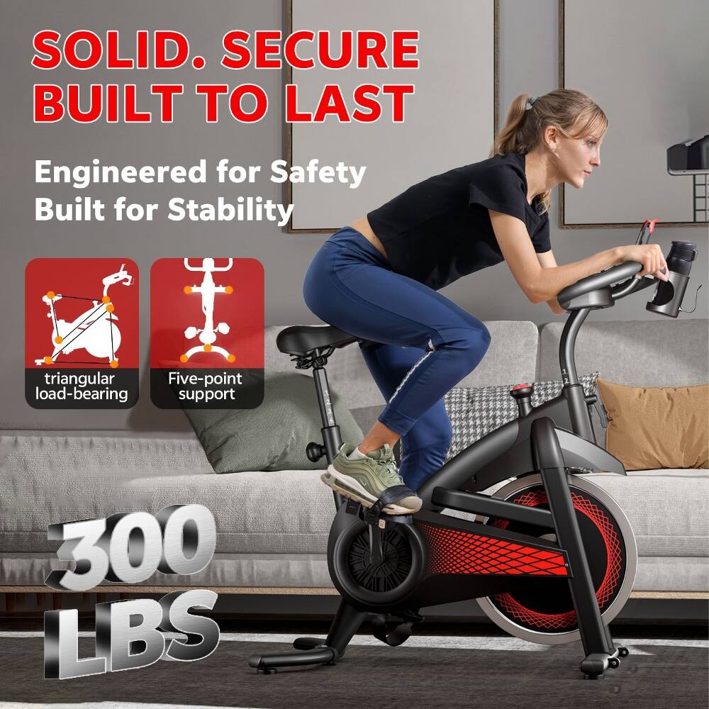 SOLID. SECURE  
BUILT TO LAST  

Engineered for Safety  
Built for Stability  

triangular load-bearing  
Five-point support  

300 LBS