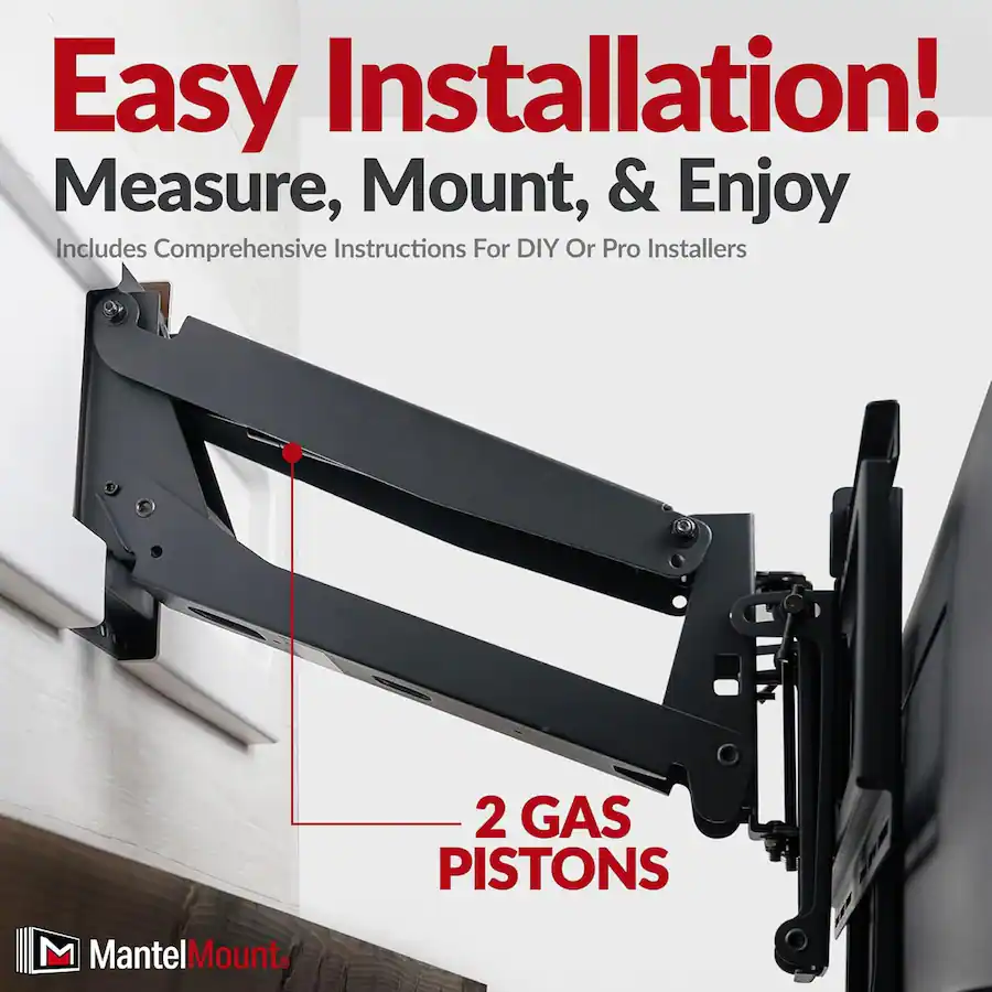 Mm540 Mount MantelMount MM540 Above Fireplace Pull Down TV Mount for 44