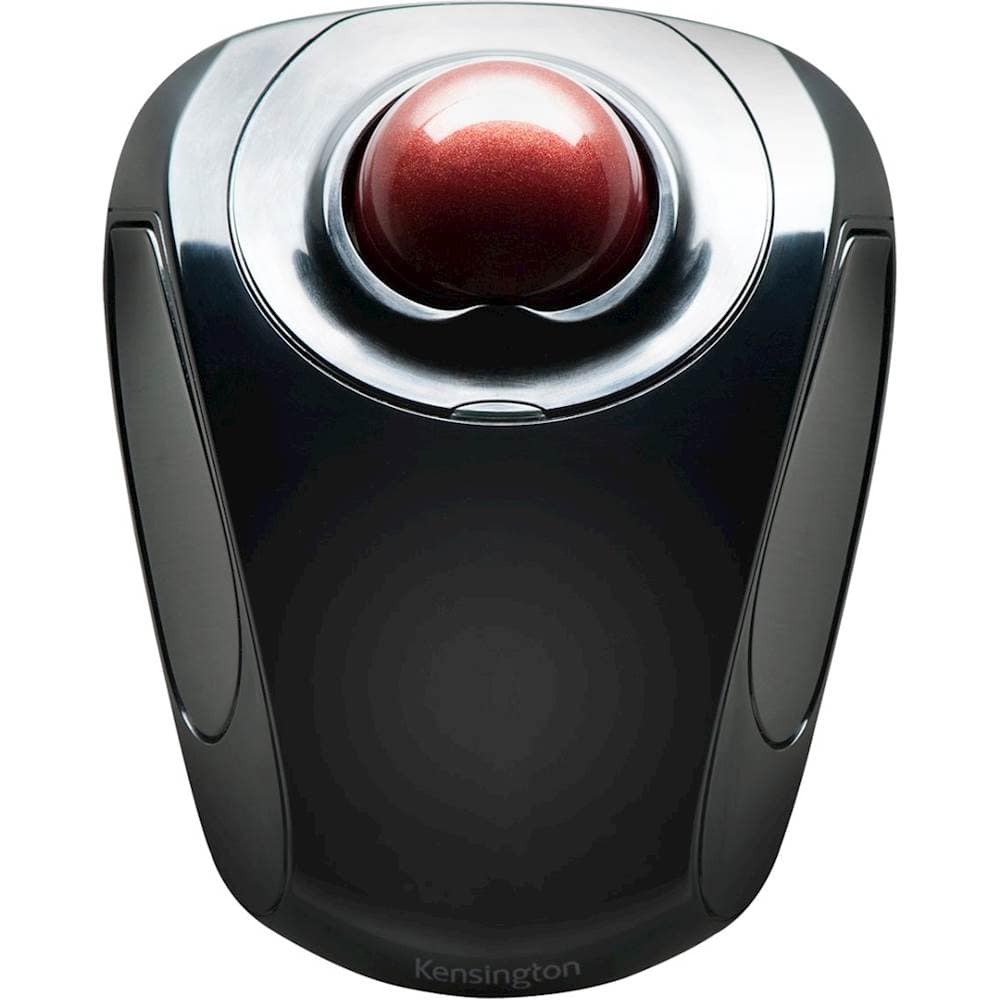 Front. Kensington - Orbit Wireless Laser Trackball Mouse - Black.