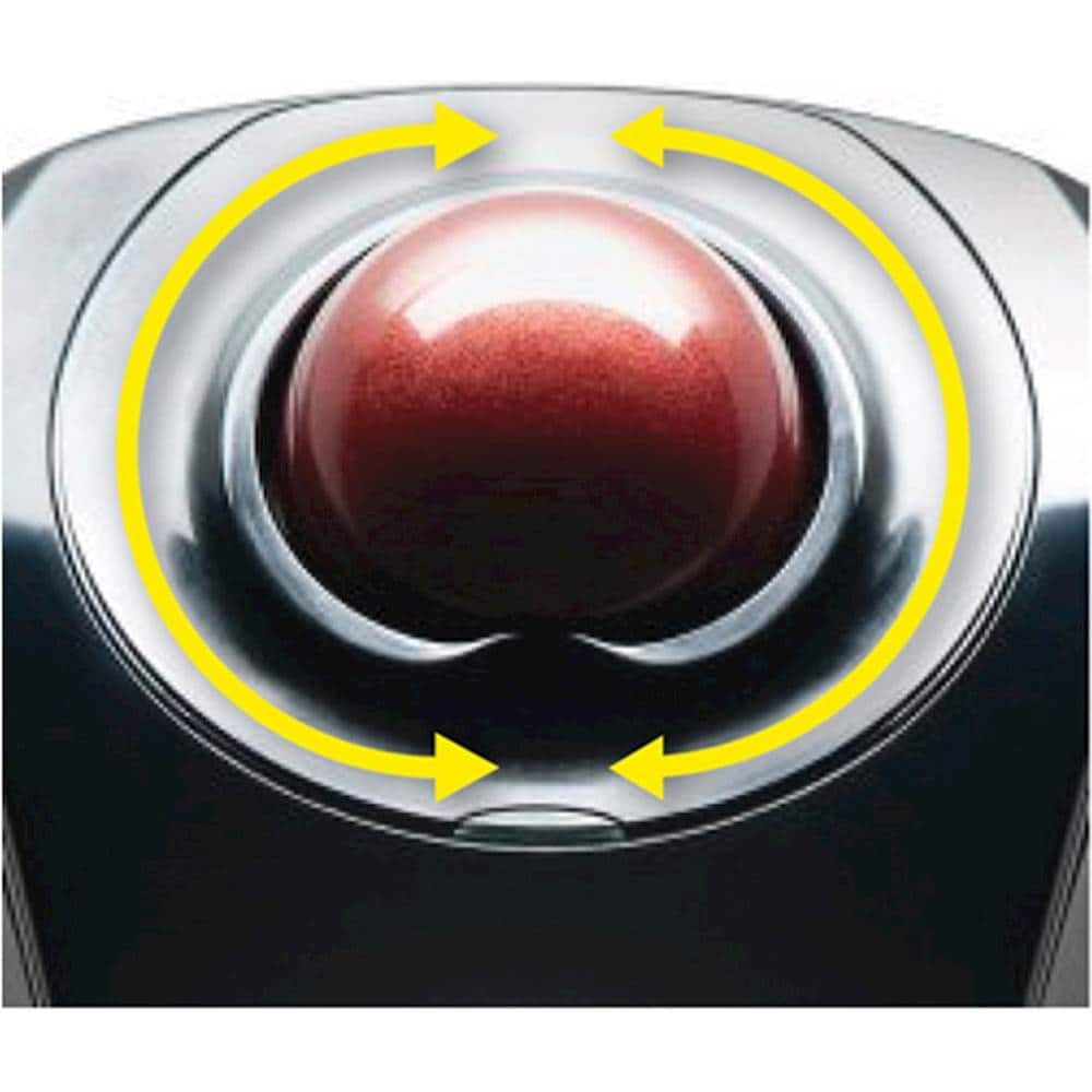 Alt View 13. Kensington - Orbit Wireless Laser Trackball Mouse - Black.