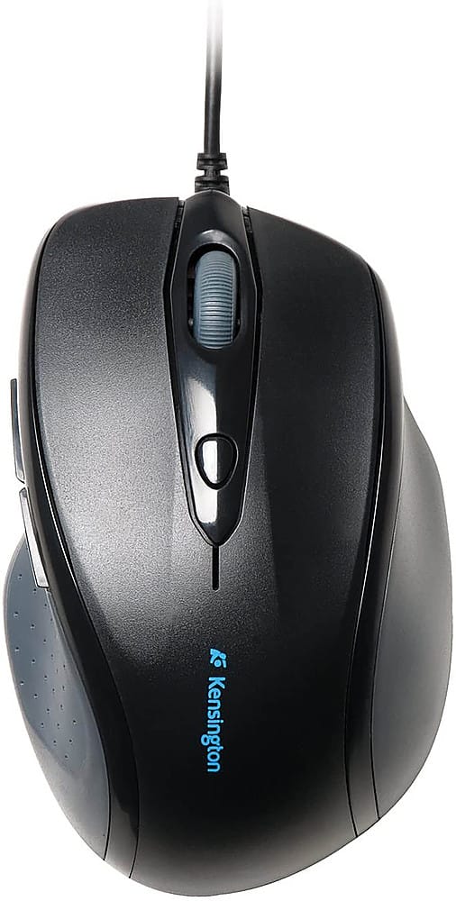 Front. Kensington - Pro-Fit Wired Optical Mouse - Black.