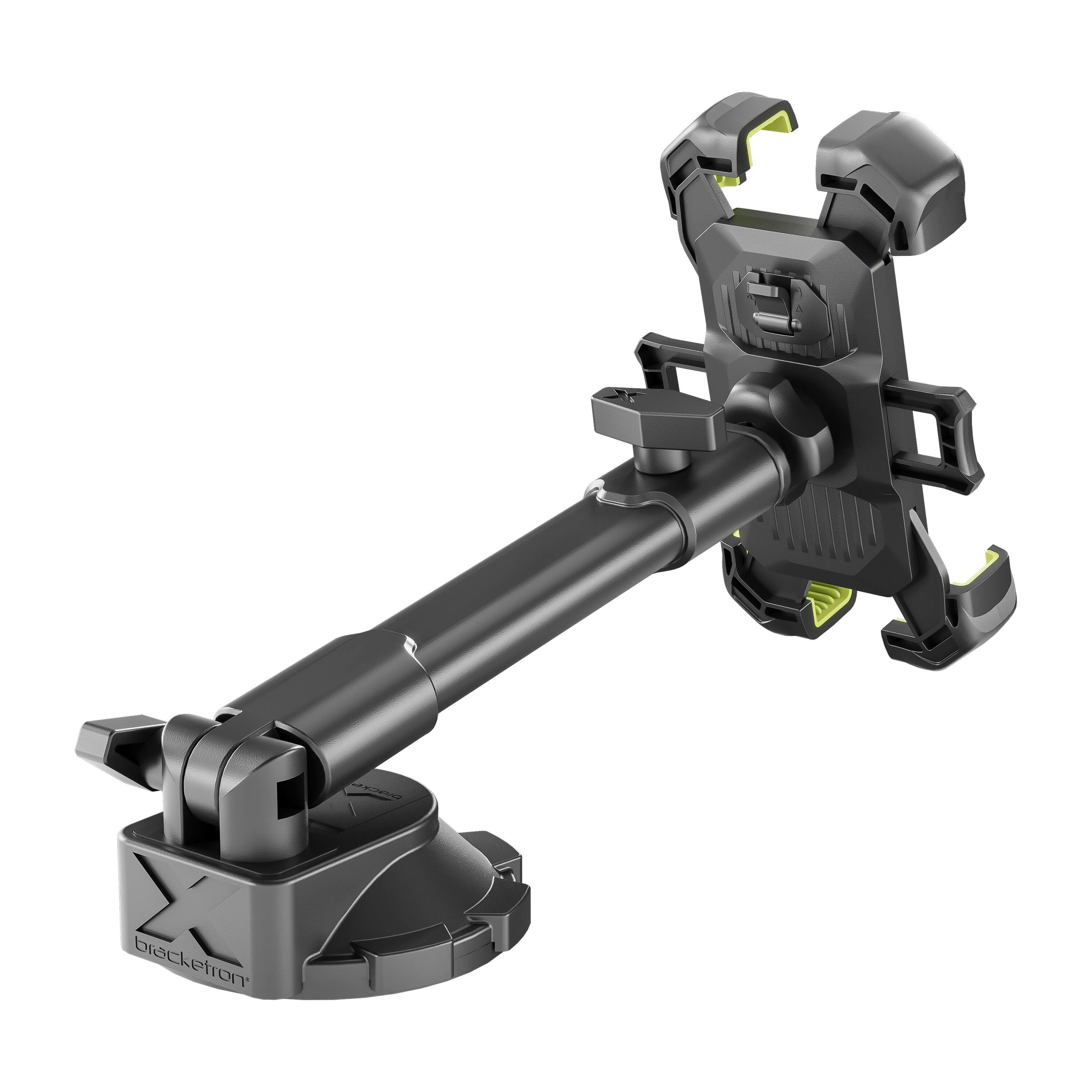 Angle. Bracketron - HD X-LOCK Extend Dash & Window Mount - Black.