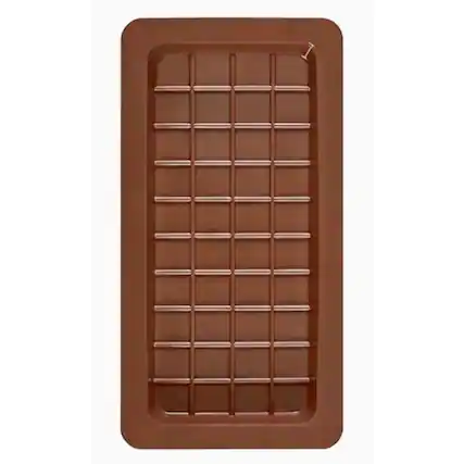 Front. Kitcheniva - Silicone Chocolate Bar Mold (5.3 x 9.8 Inch).