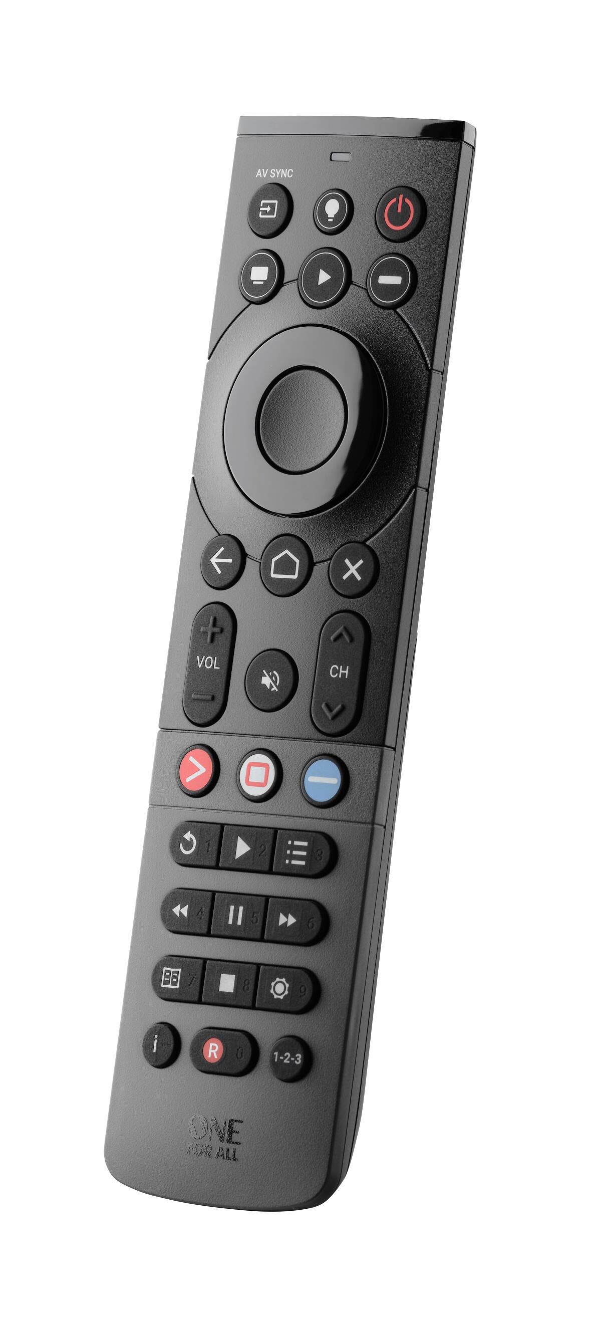 Angle. One for All - Smart Streamer Universal Remote.