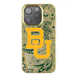 Keyscaper - NCAA - Baylor Bears Paisley Bling iPhone Case - 15 - Gold