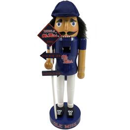 Santa's Workshop - /Red Ole Miss Rebels 12'' Rivalry Nutcracker - Blue