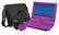 Front. Ematic - 9" Portable DVD Player with Swivel Screen - Purple.