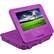 Angle. Ematic - 7" Portable DVD Player with Swivel Screen - Purple.