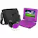 Left. Ematic - 7" Portable DVD Player with Swivel Screen - Purple.