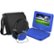 Left. Ematic - 7" Portable DVD Player with Swivel Screen - Blue.