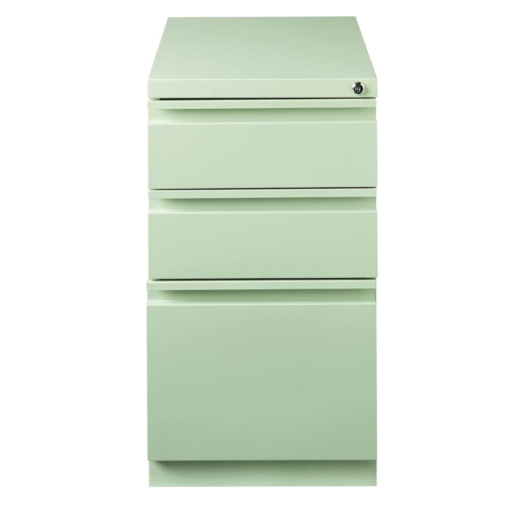 Alt View 2. Hirsh - Hirsh 23" Deep Mobile Pedestal File Cabinet 3 Drawer Box-Box-File, Light Gray - Gray.