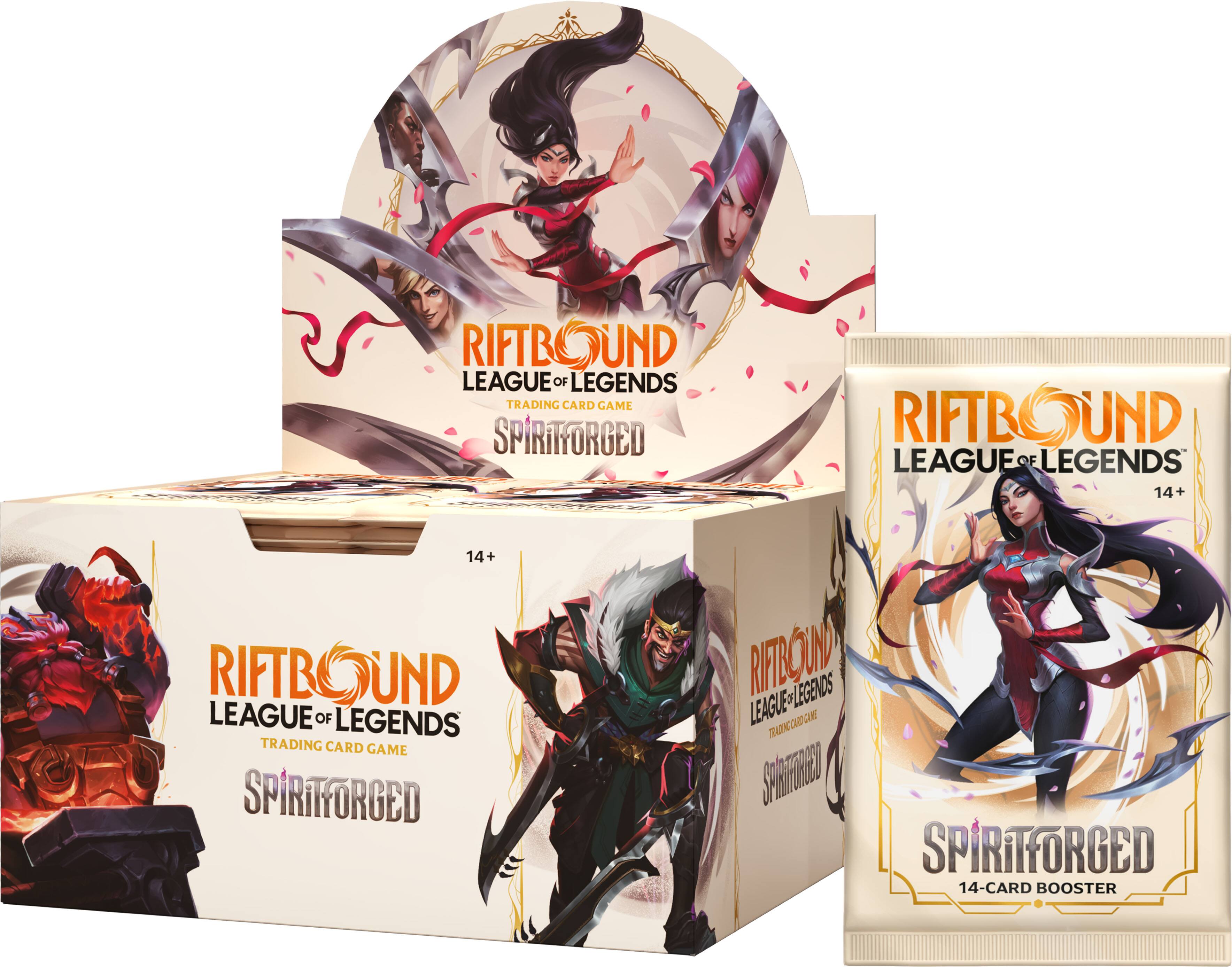 RIFTBOUND LEAGUE OF LEGENDS TRADING CARD GAME SPIRITFORGED  
14+  

RIFTBOUND LEAGUE OF LEGENDS TRADING CARD GAME SPIRITFORGED  
14+  

RIFTBOUND LEAGUE OF LEGENDS TRADING CARD GAME SPIRITFORGED  
14-CARD BOOSTER