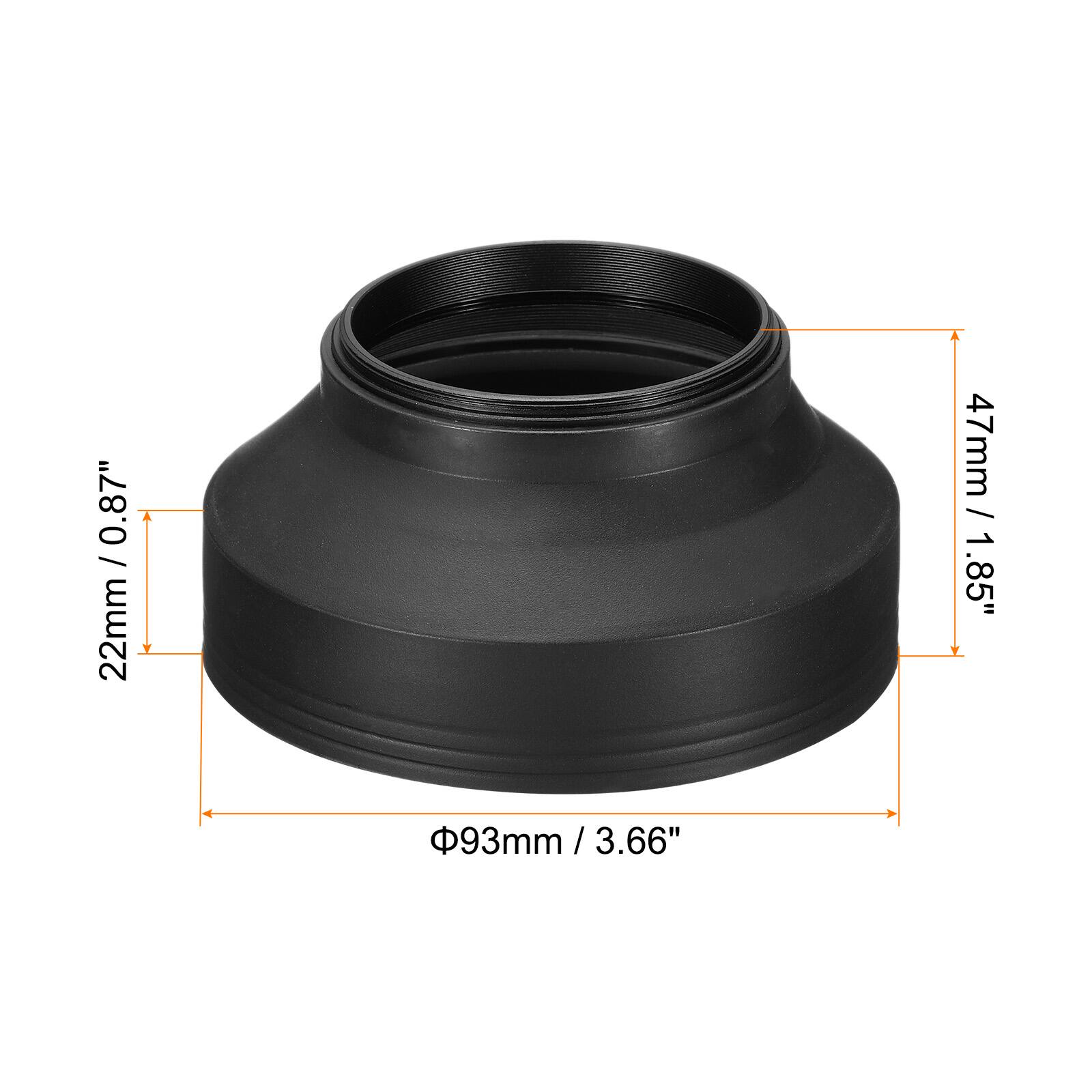 22mm / 0.87"  
47mm / 1.85"  
Φ93mm / 3.66"