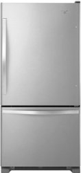 Whirlpool - 21.9 Cu. Ft. Bottom-Freezer Refrigerator - Stainless steel - Front_Zoom