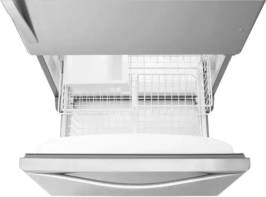 Alt View 2. Whirlpool - 21.9 Cu. Ft. Bottom-Freezer Refrigerator - Stainless Steel.