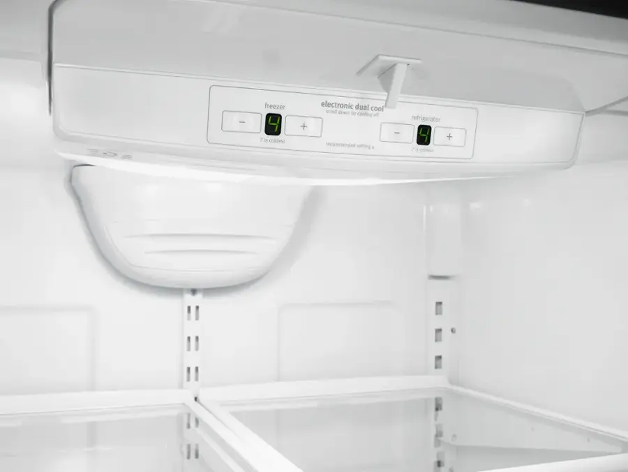 Alt View 3. Whirlpool - 21.9 Cu. Ft. Bottom-Freezer Refrigerator - Stainless Steel.