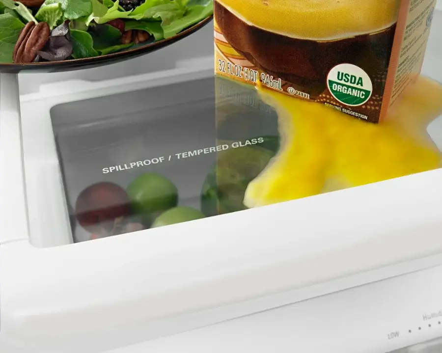 Alt View 4. Whirlpool - 21.9 Cu. Ft. Bottom-Freezer Refrigerator - Stainless Steel.