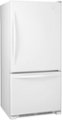 Angle. Whirlpool - 22 Cu. Ft. Bottom-Freezer Refrigerator with SpillGuard Glass Shelves - White.