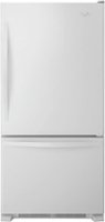 Whirlpool - 21.9 Cu. Ft. Bottom-Freezer Refrigerator - White on white - Front_Zoom