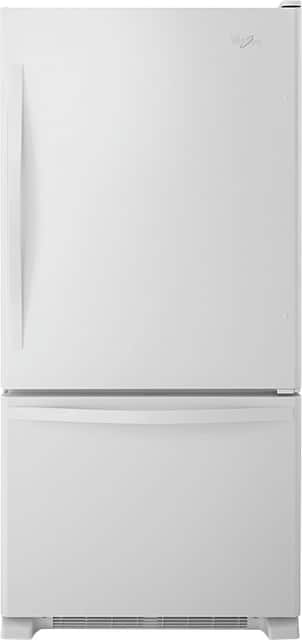 Whirlpool 21 9 Cu Ft Bottom Freezer Refrigerator White On White Wrb322dmbw Best Buy Whirlpool 21 9 Cu Ft Bottom Freezer Refrigerator White On White Wrb322dmbw Best Buy