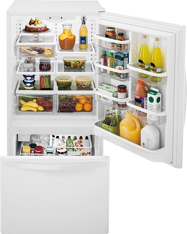 Whirlpool 22 Cu. Ft. Bottom-Freezer Refrigerator with SpillGuard