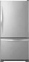 Whirlpool - 18.5 Cu. Ft. Bottom-Freezer Refrigerator - Stainless steel - Front_Standard