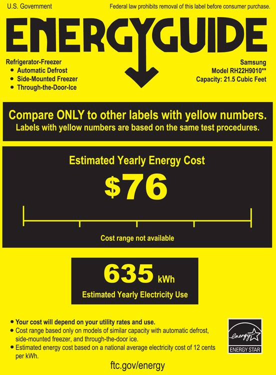 Alt View 39. Samsung - 21.5 Cu. Ft. Side-by-Side Counter Depth Fingerprint Resistant Refrigerator with Food ShowCase - Stainless steel.