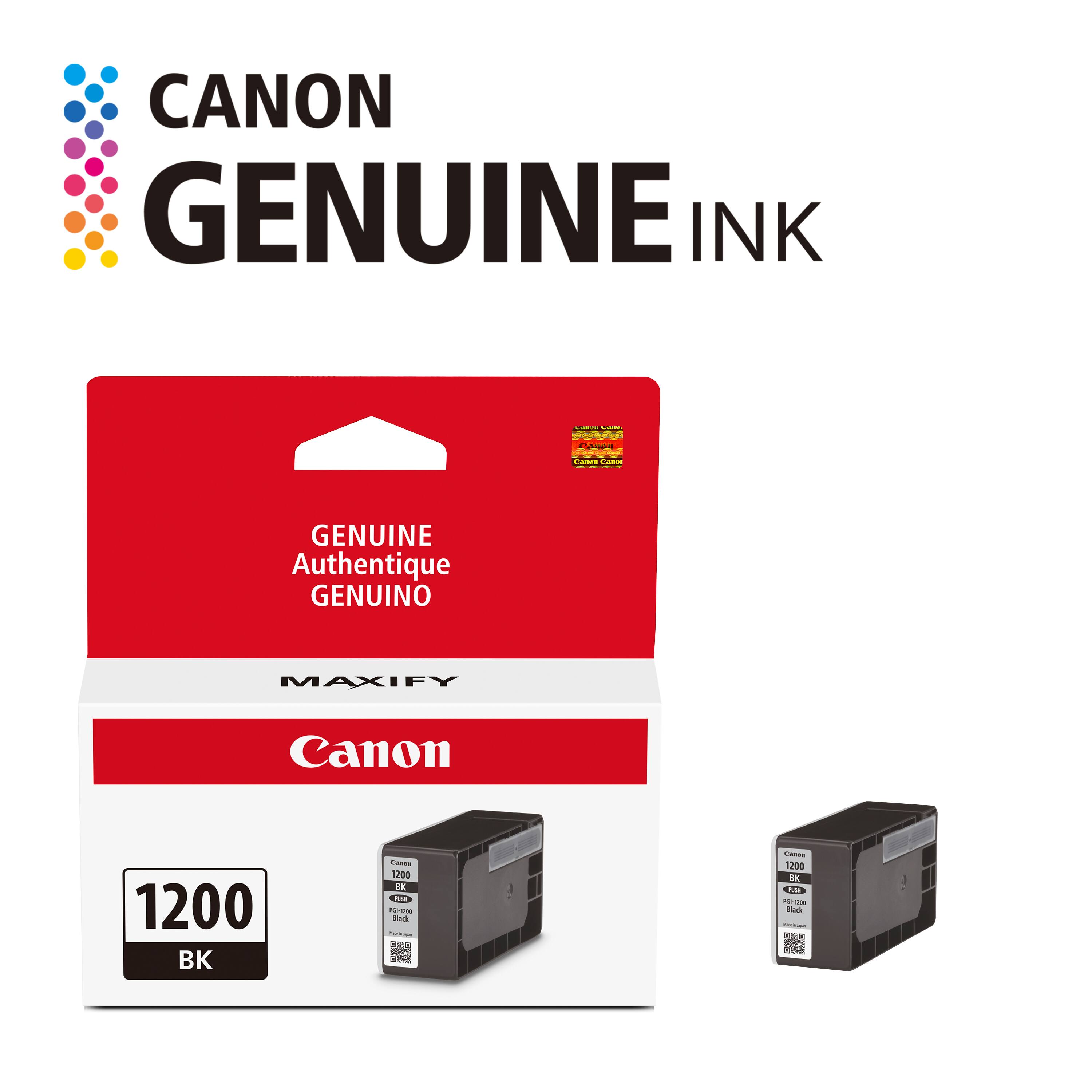 CANON GENUINE INK  
Authentique GENUINO  
MAXIFY Canon 1200 BK