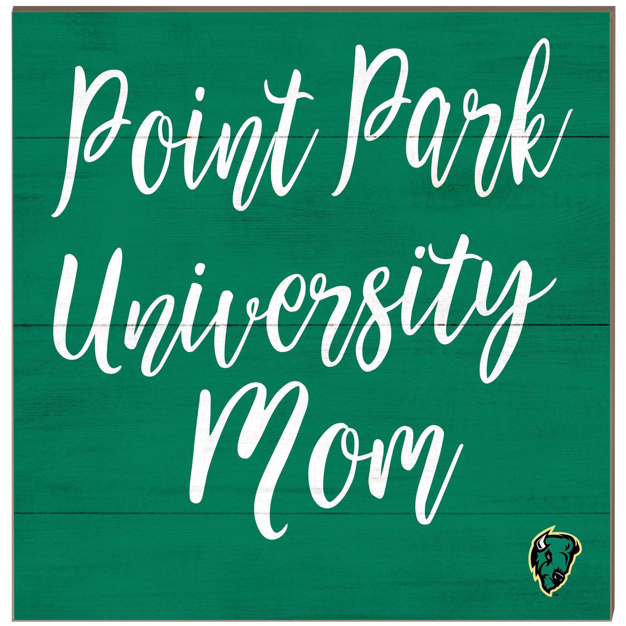 Point Park Pioneers 10'' x 10'' Mom Plaque