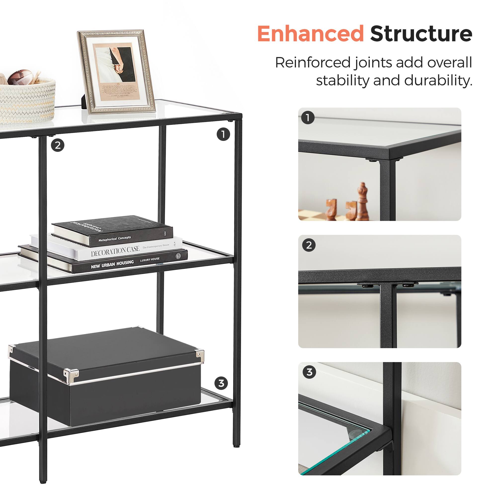 Enhanced Structure  
Reinforced joints add overall stability and durability.

1. Enhanced Structure  
Reinforced joints add overall stability and durability.

2. Matopharkur geopt DECORATION CASE  
NEW URBAN HOUSING - LUXURY HOUSE

3.