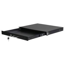 Winado - 19 Inch 1U Rack Drawer DJ Locking Drawer with Key with Unmatched Material, Safety Design and Widely Application