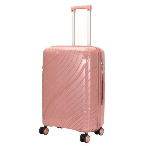 Alt View 1. Winado - Luggage Sets 3 Piece PP Hardshell Carry on Suitcase with Bags Lightweight Suitcase Sets with Spinner Wheels TSA Lock - Rose Gold.