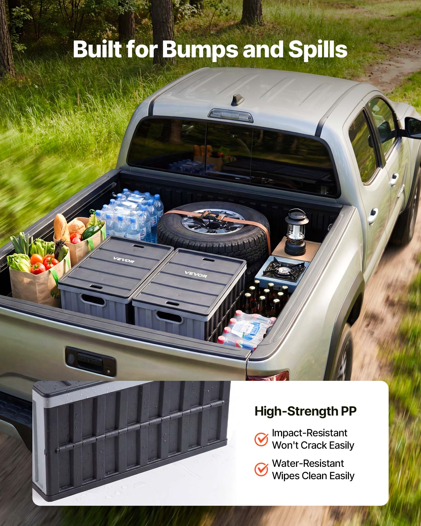 Built for Bumps and Spills

VEVOR High-Strength PP Impact-Resistant Won't Crack Easily Water-Resistant Wipes Clean Easily

High-Strength PP
- Impact-Resistant
- Won't Crack Easily
- Water-Resistant
- Wipes Clean Easily