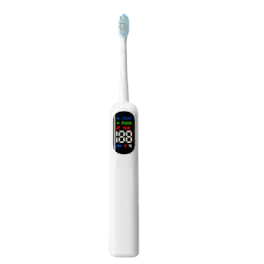 Cluzine - Sonic Electric Toothbrush IPX7 Waterproof 38000-46000 VPM Soft Bristles Smart Magnetic Charging - White