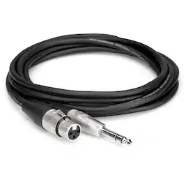 Hosa Technology - 5' REAN XLR3F to 1/4" TRS Balanced Interconnect Audio Cable