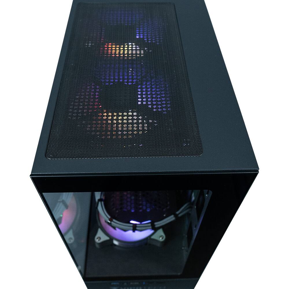 Alt View 7. ViprTech - ViprTech Reaper 2.0 Liquid-Cooled PC - AMD Ryzen 7 8700F 5.0Ghz, RTX 5060 Ti 16GB, 16GB DDR5, 1T SSD, Gaming Computer, B - Black.