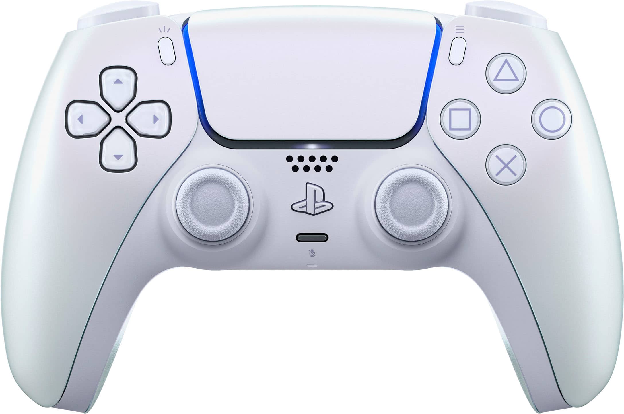 Front. Sony Interactive Entertainment - DualSense Wireless Controller for PS5, PC, Mac & Mobile - Chroma Pearl.