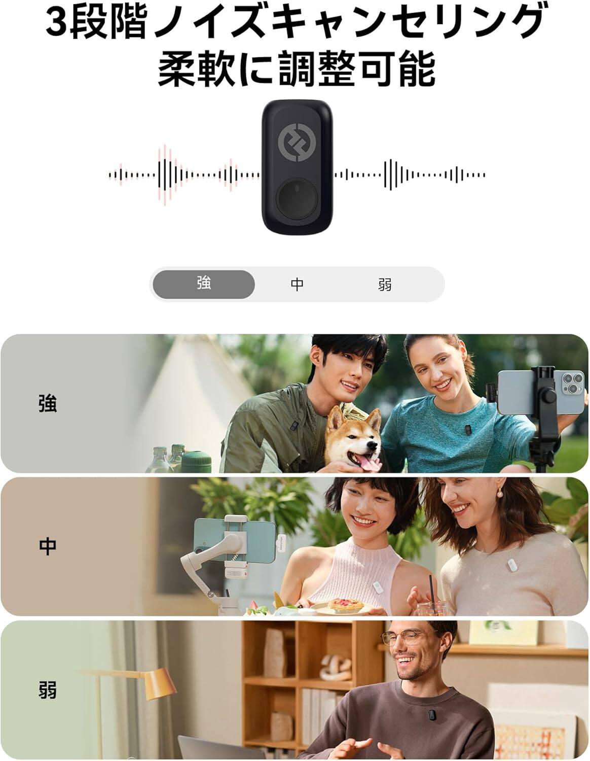 Back. HollyView - Hollyland LARK A1 Mini Duo USB C Dual Wireless Microphone Bundle - Black.