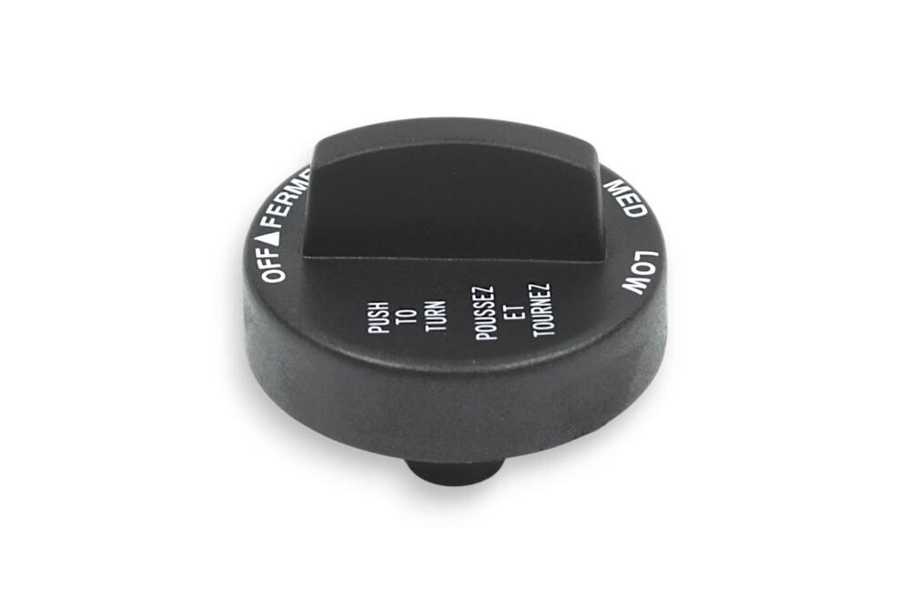 FERM OFF PUSH TO TURN  
POUSSEZ ET TOURNEZ  
MED LOW