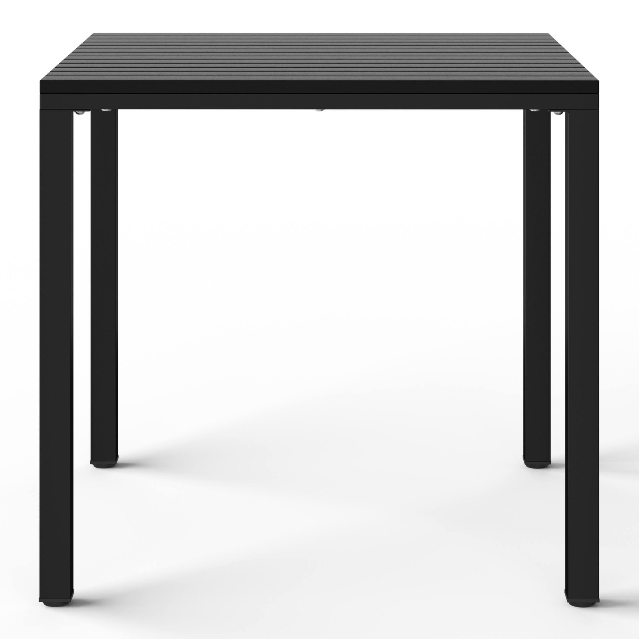 WestinTrends Playa 5 Piece Outdoor Metal Frame Square Dining Table ...
